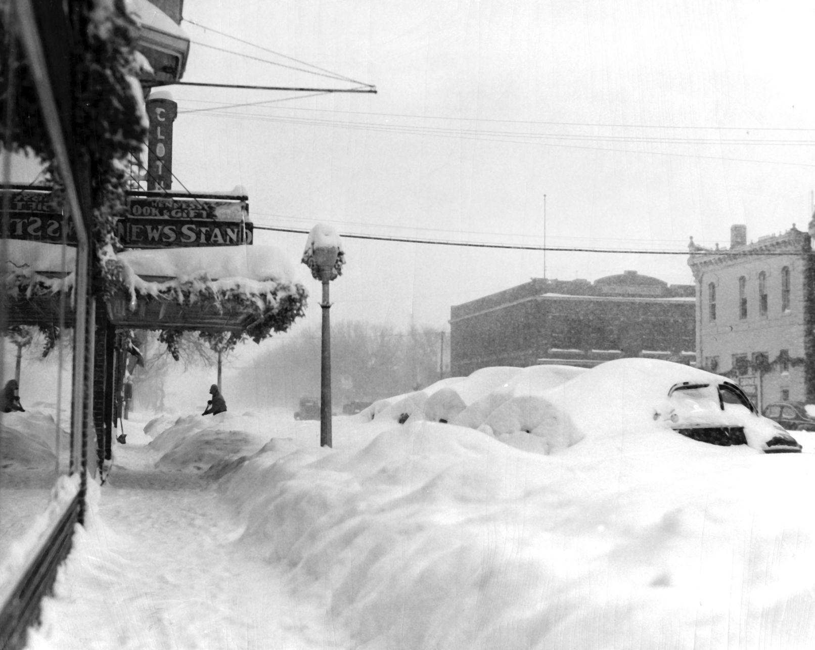 Chadron was deserted at the height of the blizzard on Jan. 4.